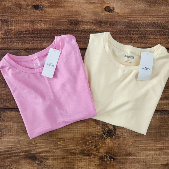 Hollister Tops - NWT Hollister Seamless Fabric Crew Baby Tees – Size Small